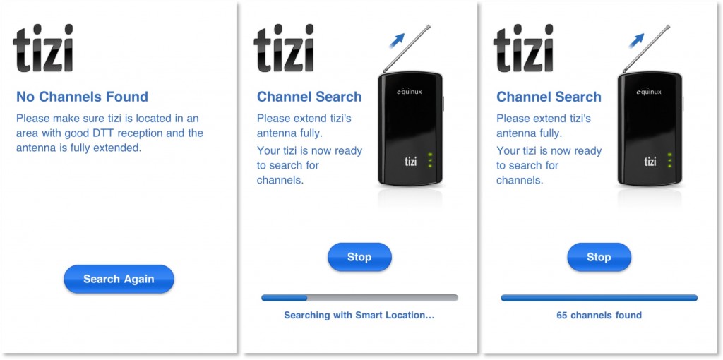 Tizi Channel Searching1 1024x510 Review : Equinux tizi Mobile Tv For iPad and iPhone Review (HANDS ON)