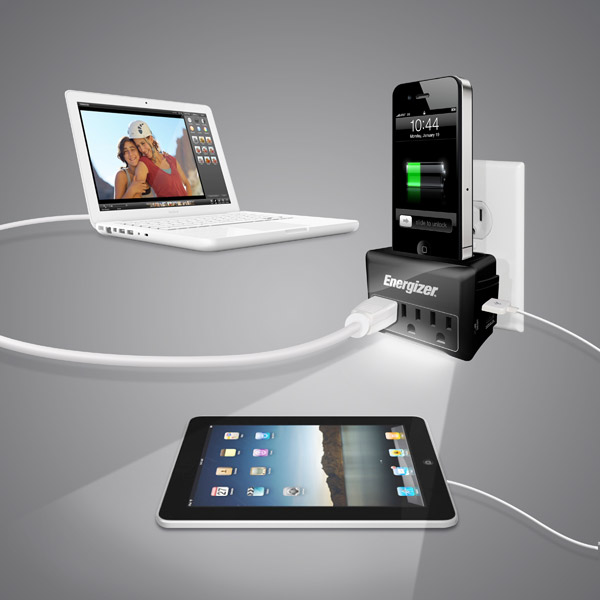 energizer isurge travel1 Energizer iSurge Charging Station for iPod, iPhone