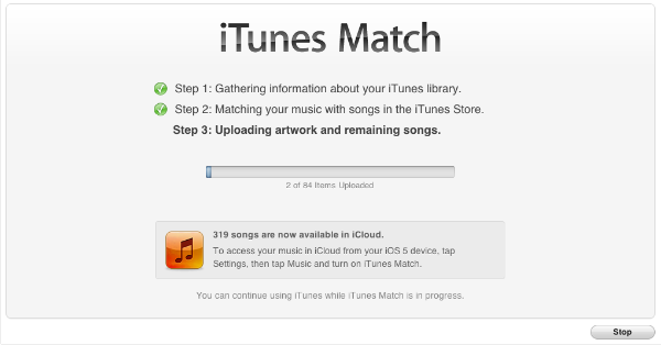 iTunes Match Step 3 iTunes Match Now Available in the UK
