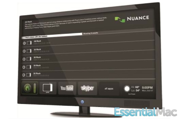 Nuance Dragon TV Interface Dragon TV Speech Controlled TV Coming In May Before Apples iTV