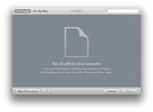 TextEdit ICloud Intergration 640x470 OS X 10.8 Mountain Lion Preview : More Features and UI Changes Revealed