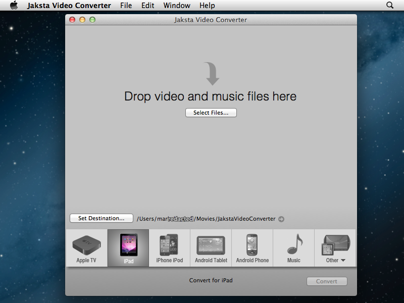 Jaksta Video Converter Intro Screen Jaksta Video Convertor For Mac : Convert videos in minutes rather than hours?
