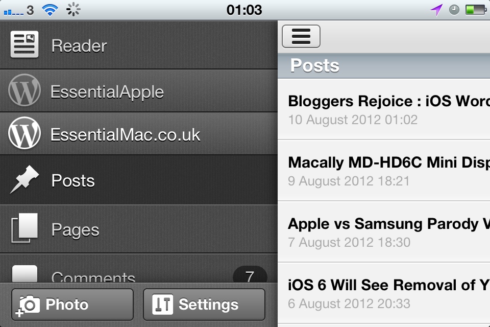 20120810 011413 Bloggers Rejoice : iOS Wordpress App Gets an Overhaul
