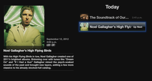 iTunes Festival Noel Gallagher iTunes Festival 2012 : Noel Gallaghers High Flying Birds Now Streaming on Apple TV