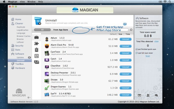 Magican Uninstall 600x375 Magican 1.3.1 Review : Helping Clean Your Mac & Protect Against Mac Trojans