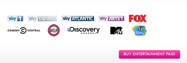 Sky Now TV Monthly Entertainment Pack 600x204 Sky’s Now TV offers 10 entertainment channels for £4.99 per month