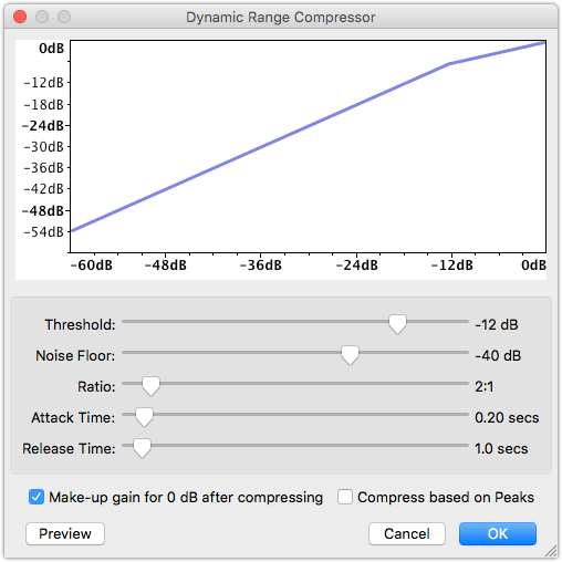 Audacity Dynamic Range Compressor How to make your podcasts sound better with GarageBand