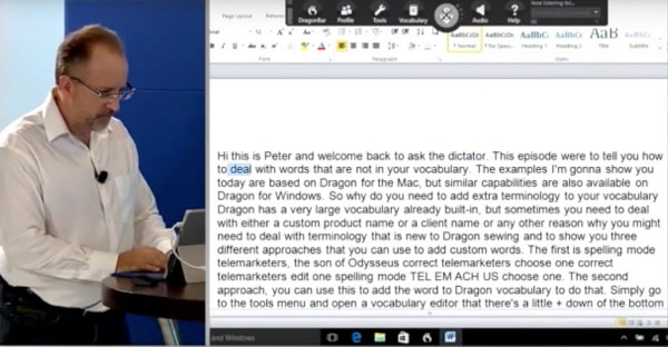 Dragon Transcription Training For Windows 600x312 Dragon Dictate 5 For Mac First Look At Transcription