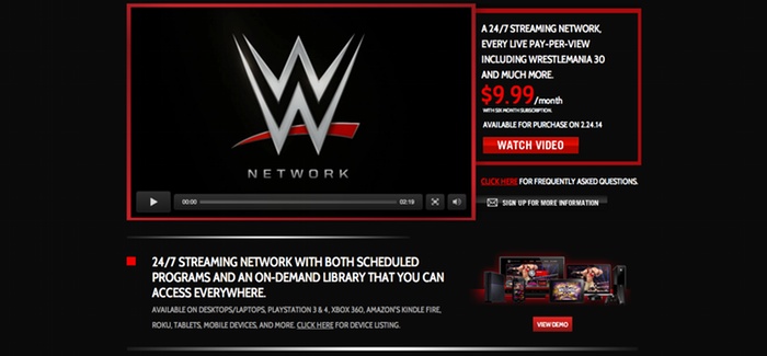 WWE Network On Apple TV